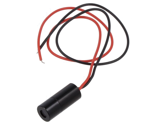 Module: laser; 2,8mW; rood; lijn; 650nm; 4,5÷5,5VDC; 15÷30mA; 90° Module: laser; 2,8mW; rood; lijn; 650nm; 4,5÷5,5VDC; 15÷30mA; 90°
